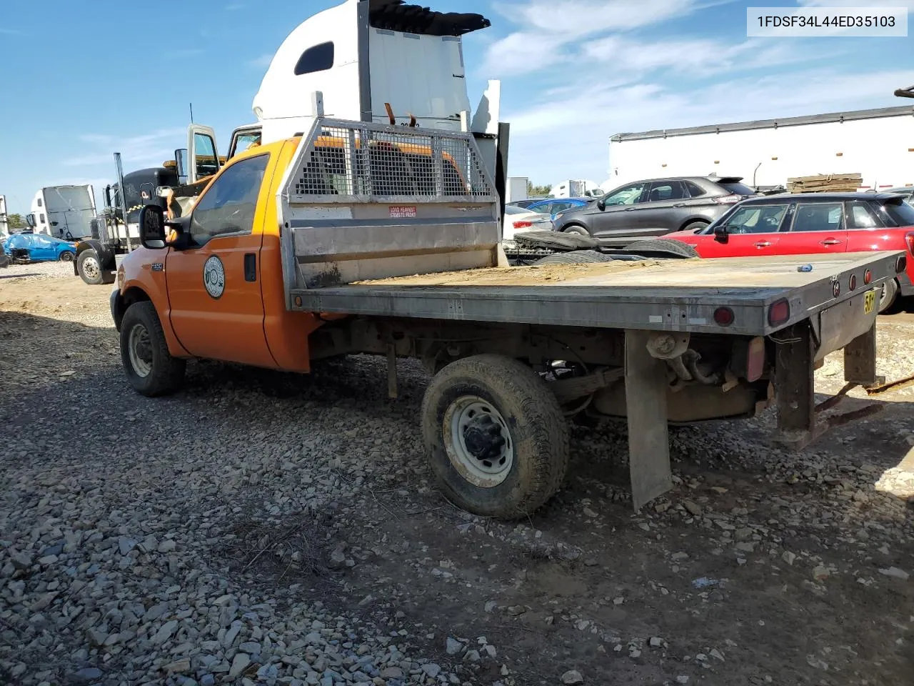 2004 Ford F350 Srw Super Duty VIN: 1FDSF34L44ED35103 Lot: 75440524