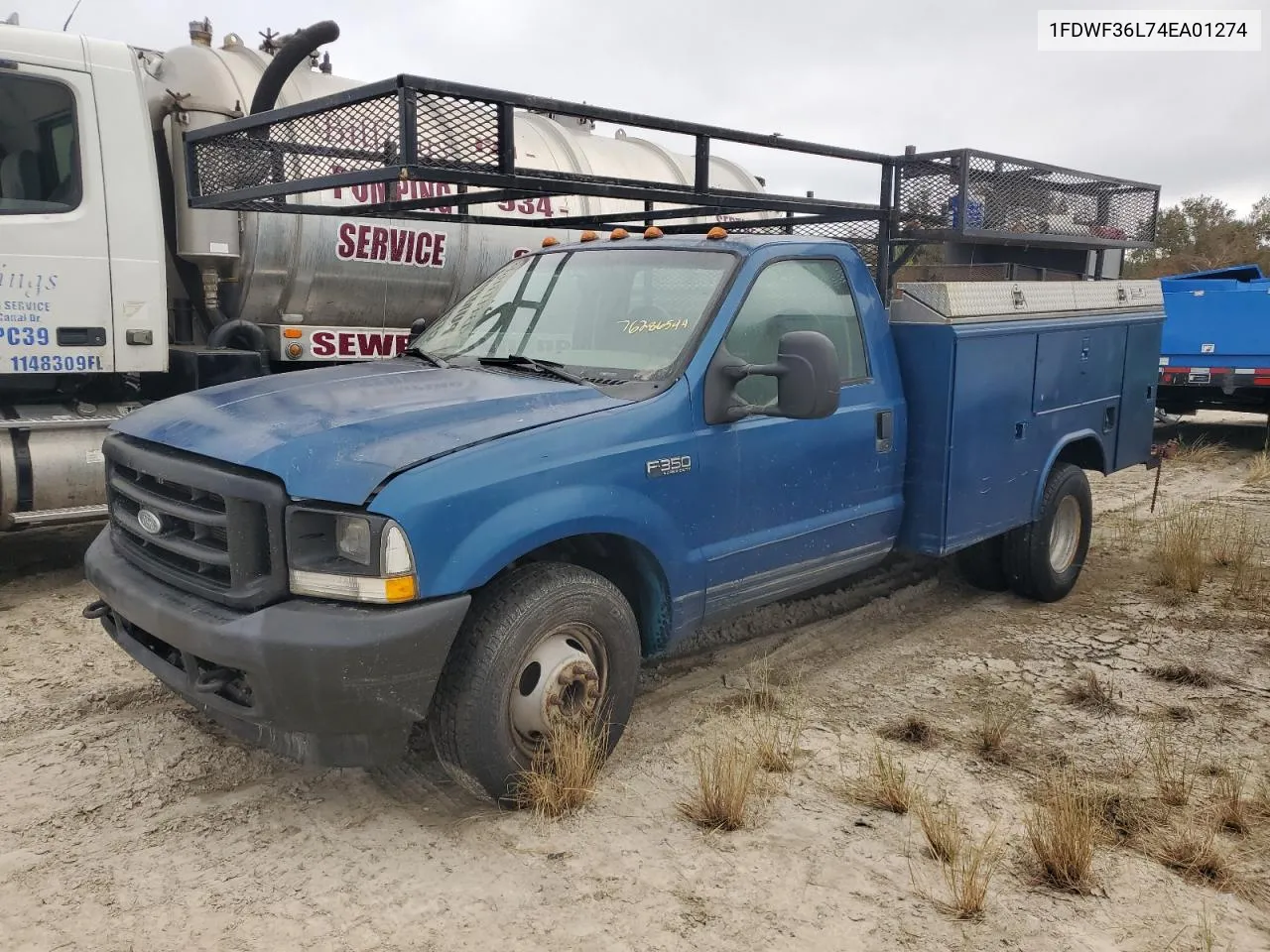 2004 Ford F350 Super Duty VIN: 1FDWF36L74EA01274 Lot: 76286544