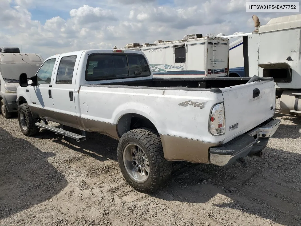 2004 Ford F350 Srw Super Duty VIN: 1FTSW31P54EA77752 Lot: 76617784