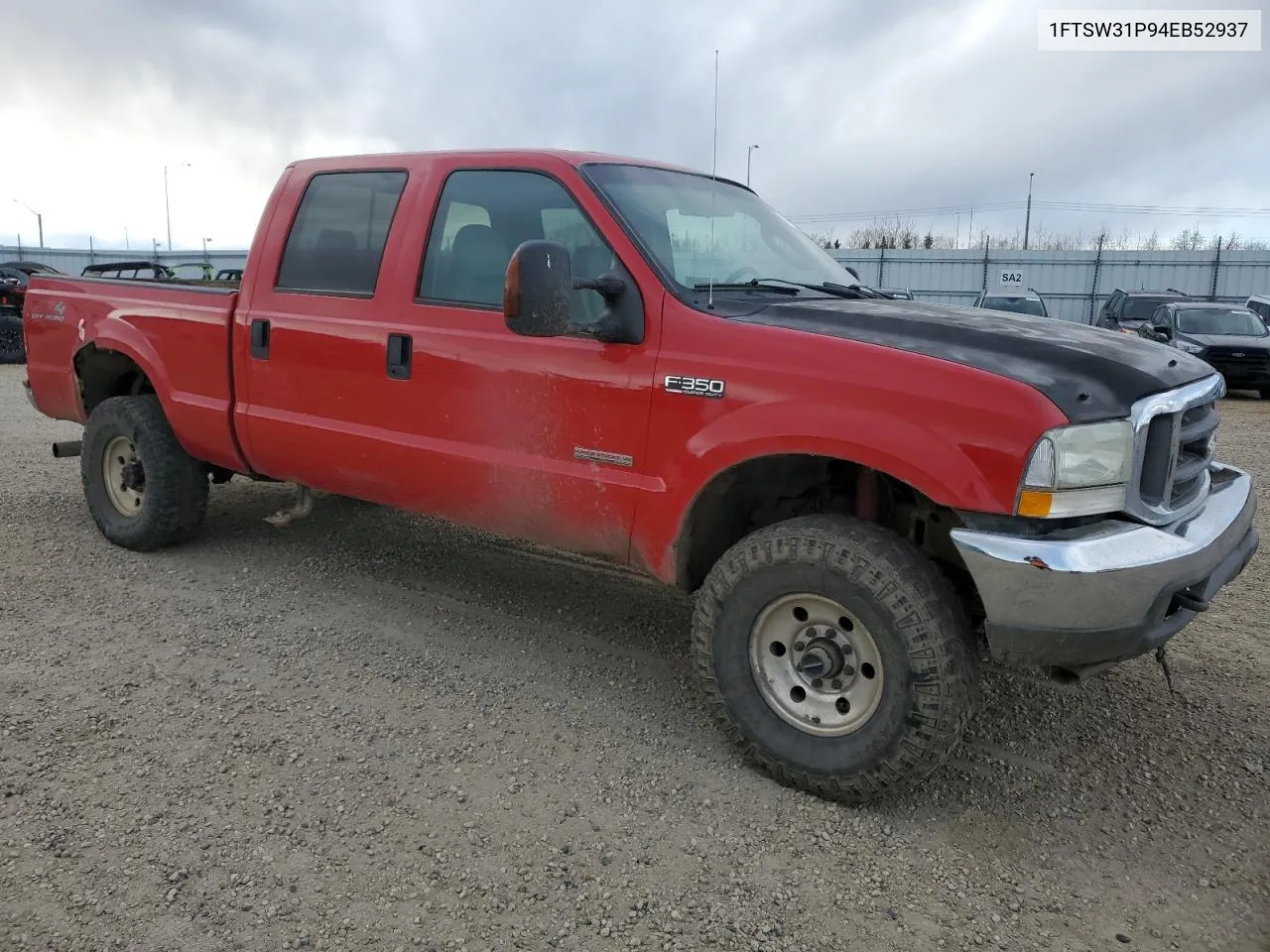 2004 Ford F350 Srw Super Duty VIN: 1FTSW31P94EB52937 Lot: 77085974