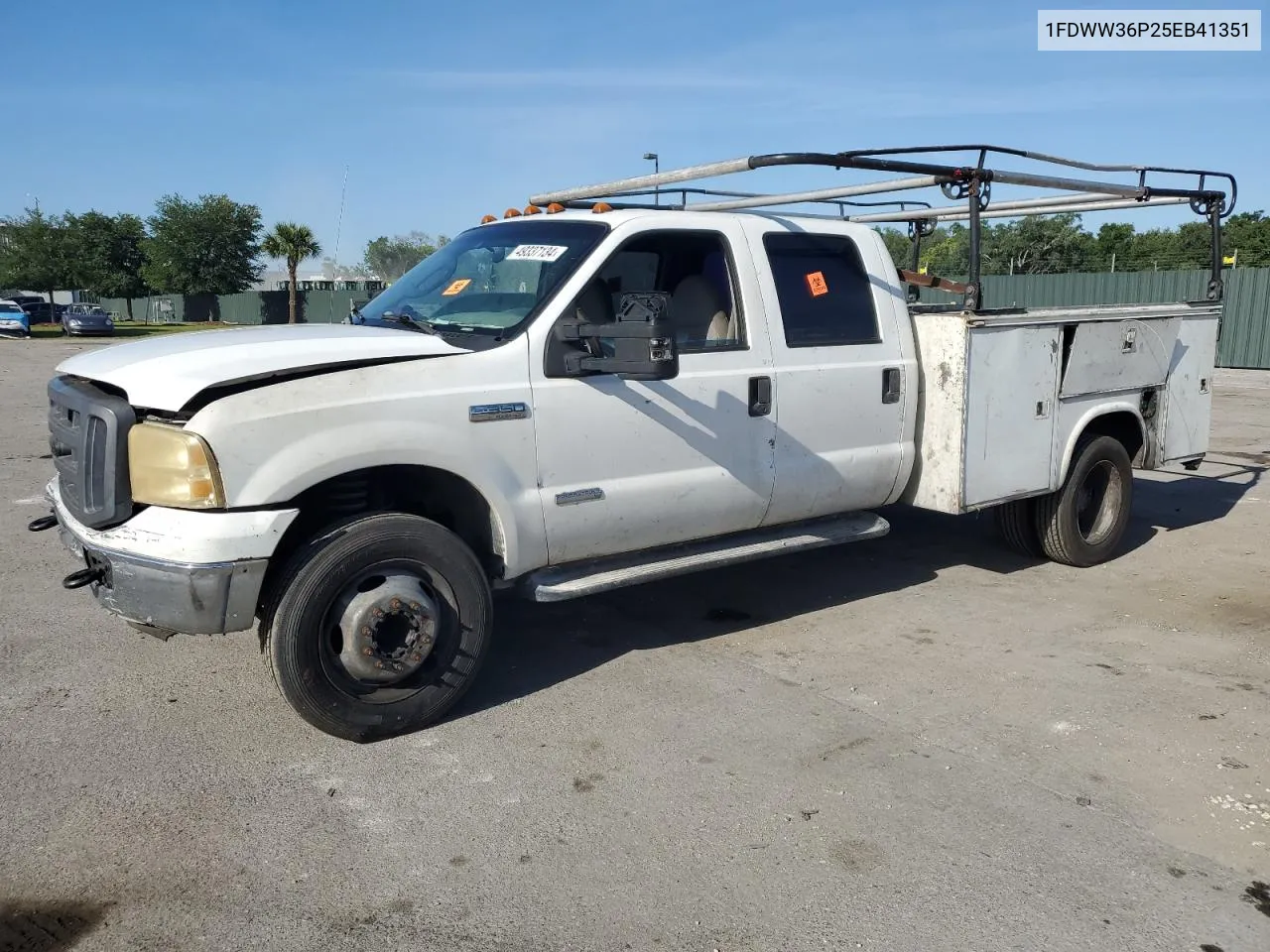 2005 Ford F350 Super Duty VIN: 1FDWW36P25EB41351 Lot: 49337134