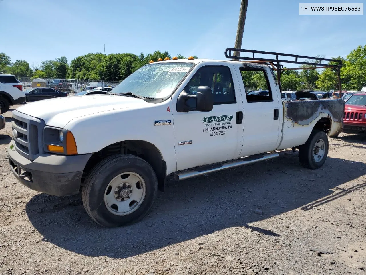 2005 Ford F350 Srw Super Duty VIN: 1FTWW31P95EC76533 Lot: 61413514