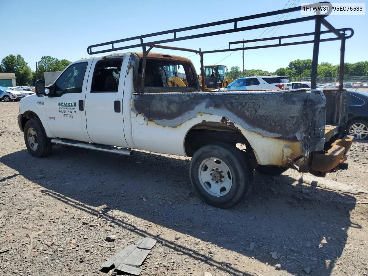 2005 Ford F350 Srw Super Duty VIN: 1FTWW31P95EC76533 Lot: 61413514