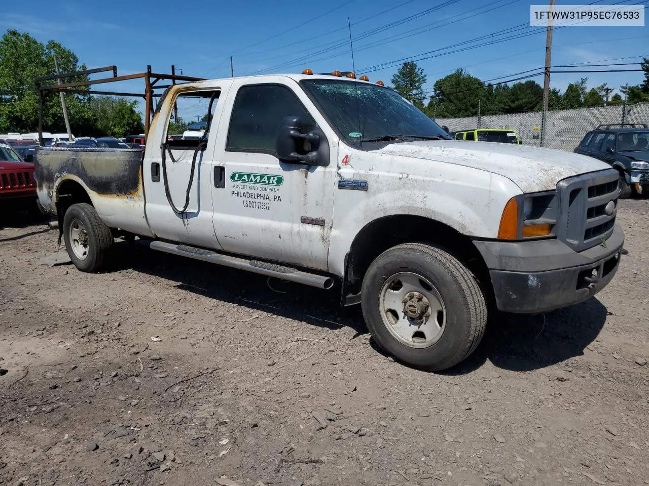 2005 Ford F350 Srw Super Duty VIN: 1FTWW31P95EC76533 Lot: 61413514