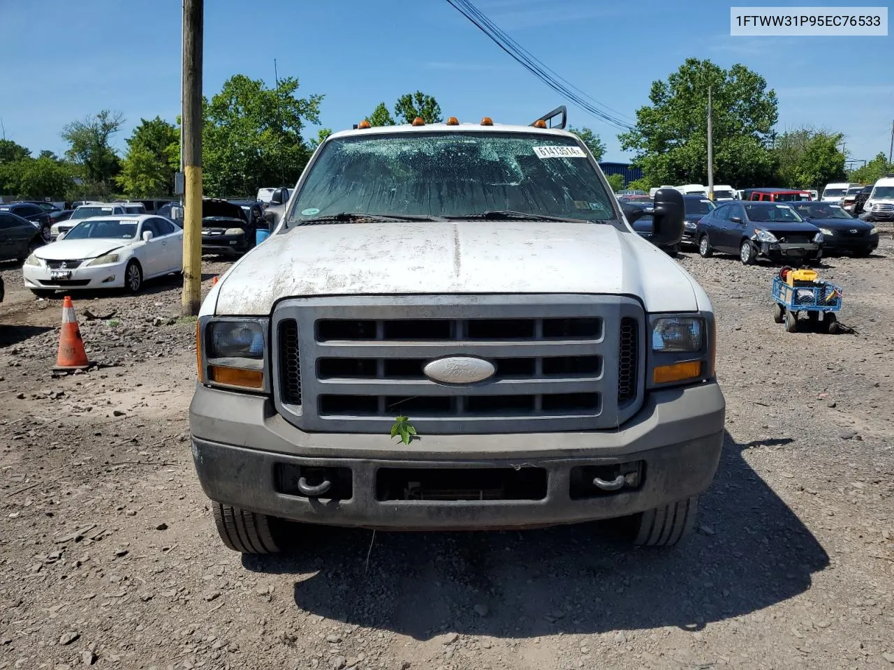 2005 Ford F350 Srw Super Duty VIN: 1FTWW31P95EC76533 Lot: 61413514