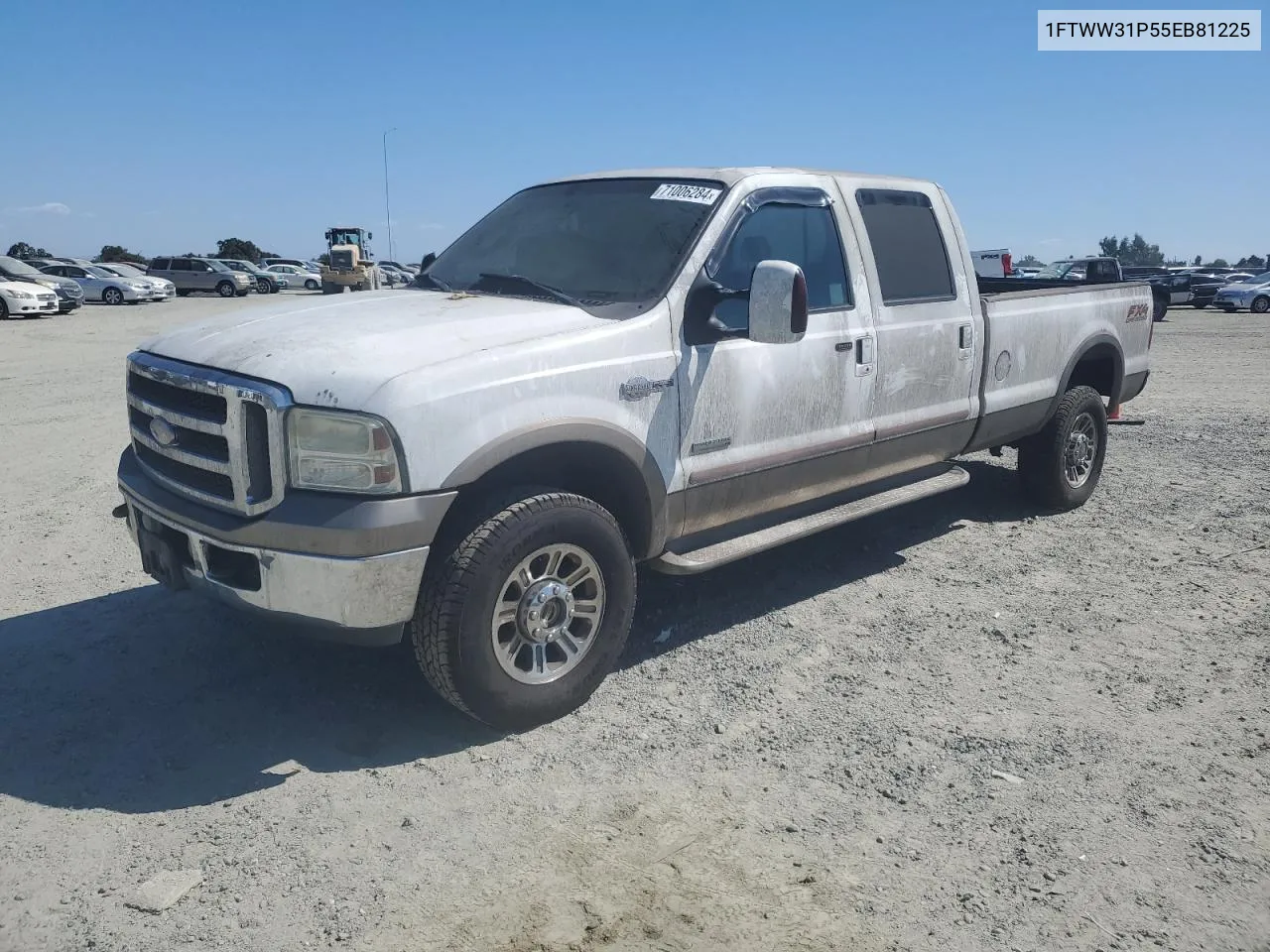 2005 Ford F350 Srw Super Duty VIN: 1FTWW31P55EB81225 Lot: 71006284