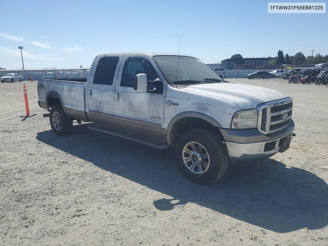 2005 Ford F350 Srw Super Duty VIN: 1FTWW31P55EB81225 Lot: 71006284