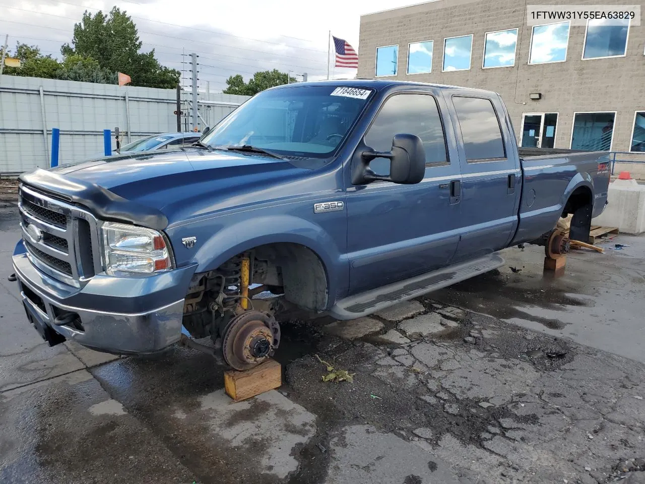 2005 Ford F350 Srw Super Duty VIN: 1FTWW31Y55EA63829 Lot: 71846654