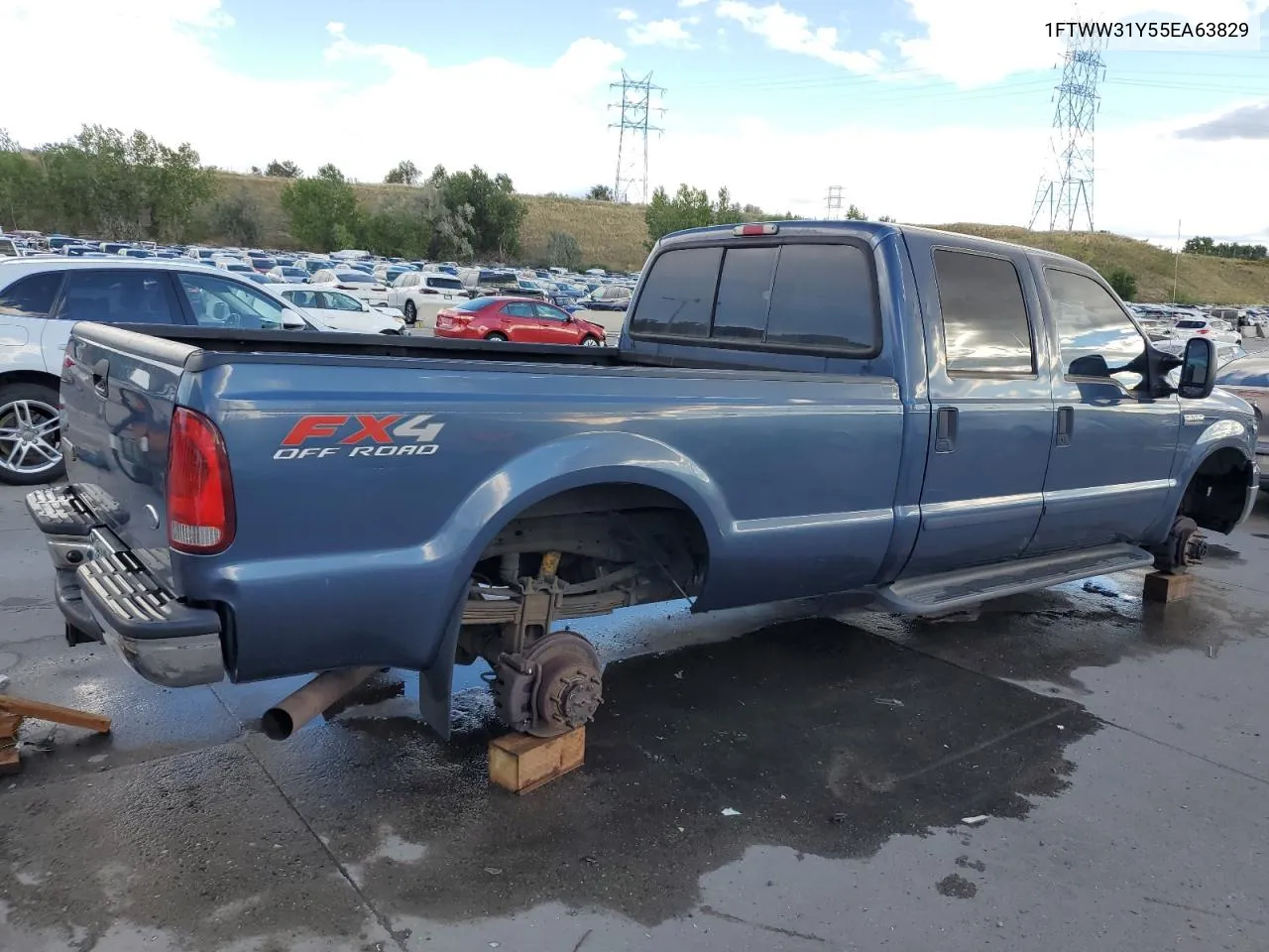 2005 Ford F350 Srw Super Duty VIN: 1FTWW31Y55EA63829 Lot: 71846654