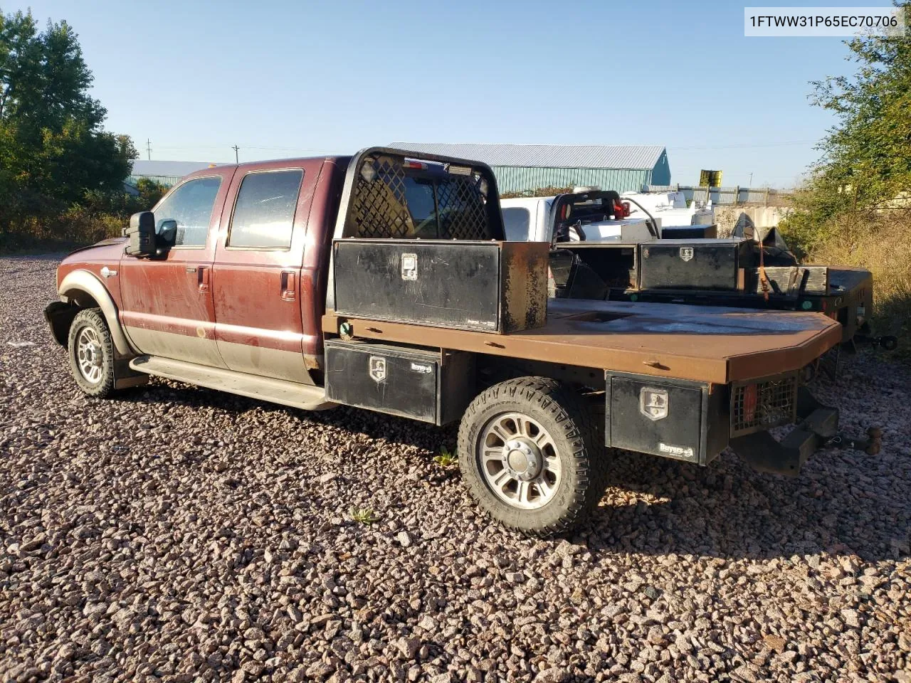 2005 Ford F350 Srw Super Duty VIN: 1FTWW31P65EC70706 Lot: 73383414