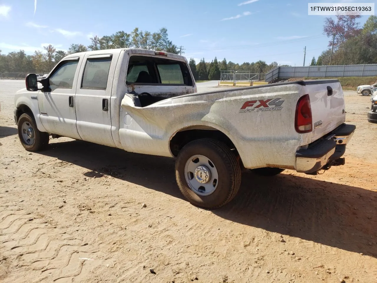 2005 Ford F350 Srw Super Duty VIN: 1FTWW31P05EC19363 Lot: 74257214