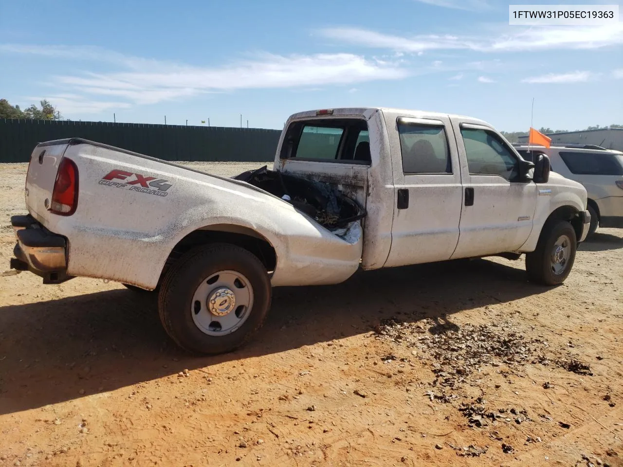 2005 Ford F350 Srw Super Duty VIN: 1FTWW31P05EC19363 Lot: 74257214