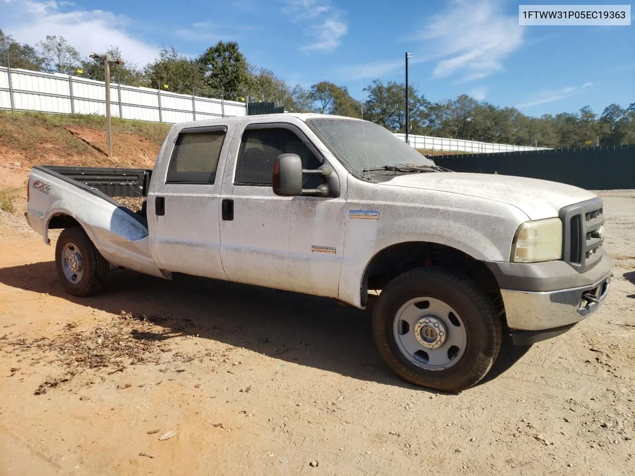 2005 Ford F350 Srw Super Duty VIN: 1FTWW31P05EC19363 Lot: 74257214