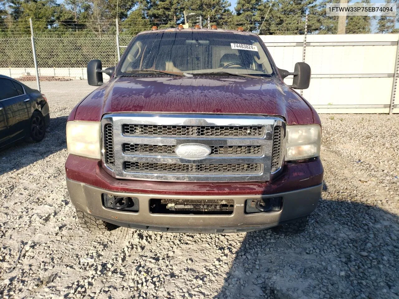 2005 Ford F350 Super Duty VIN: 1FTWW33P75EB74094 Lot: 74483824