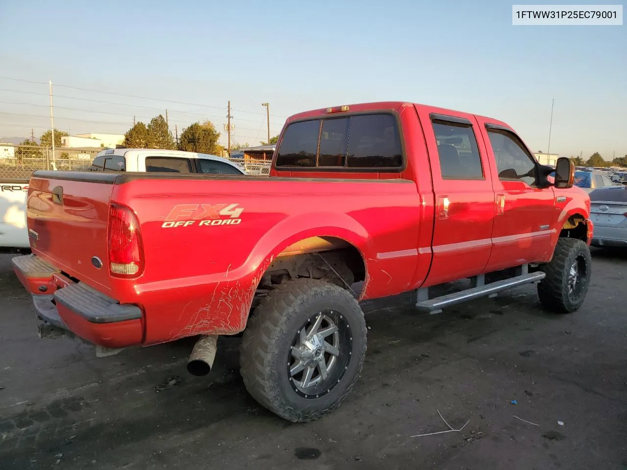 2005 Ford F350 Srw Super Duty VIN: 1FTWW31P25EC79001 Lot: 74996644