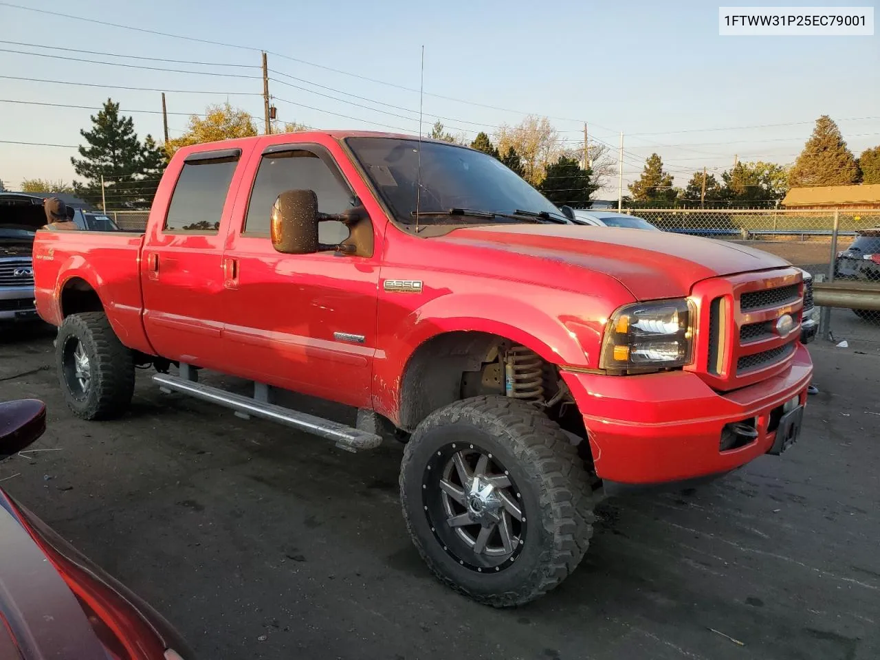 2005 Ford F350 Srw Super Duty VIN: 1FTWW31P25EC79001 Lot: 74996644