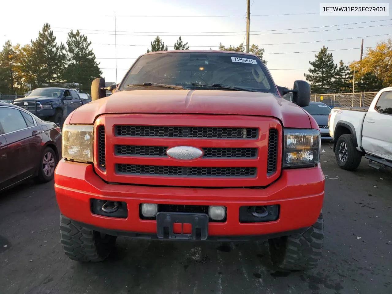 2005 Ford F350 Srw Super Duty VIN: 1FTWW31P25EC79001 Lot: 74996644