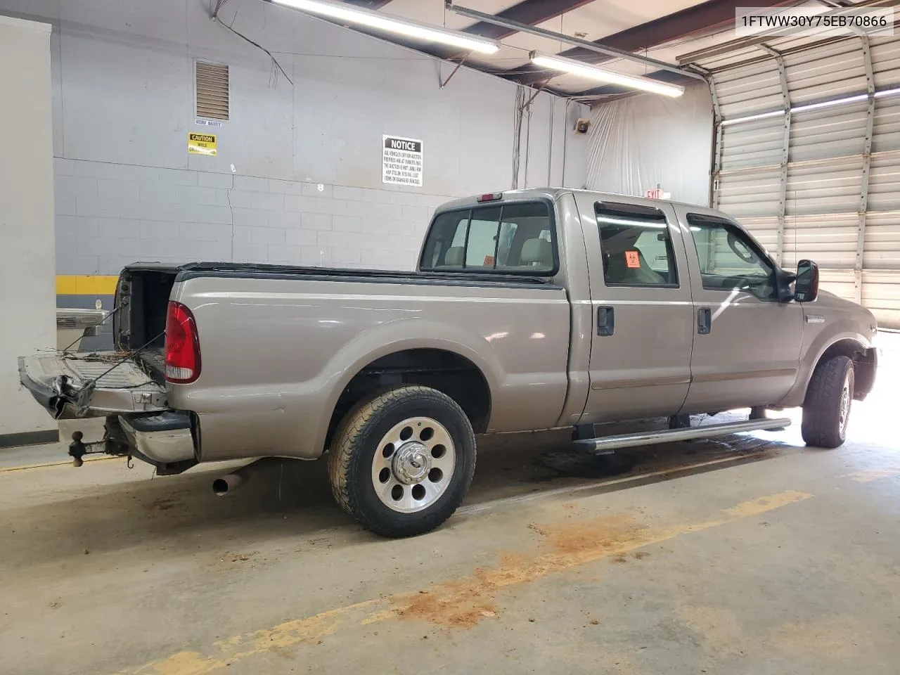 2005 Ford F350 Srw Super Duty VIN: 1FTWW30Y75EB70866 Lot: 75060334