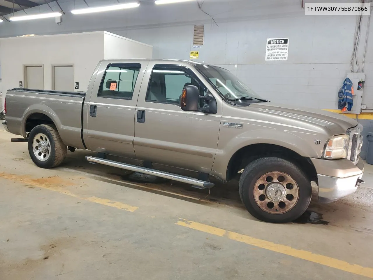 2005 Ford F350 Srw Super Duty VIN: 1FTWW30Y75EB70866 Lot: 75060334