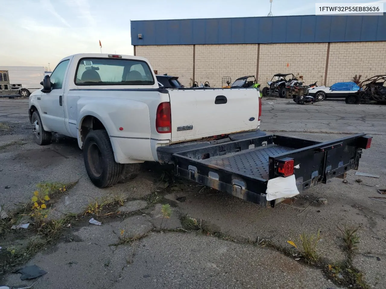 2005 Ford F350 Super Duty VIN: 1FTWF32P55EB83636 Lot: 76034804