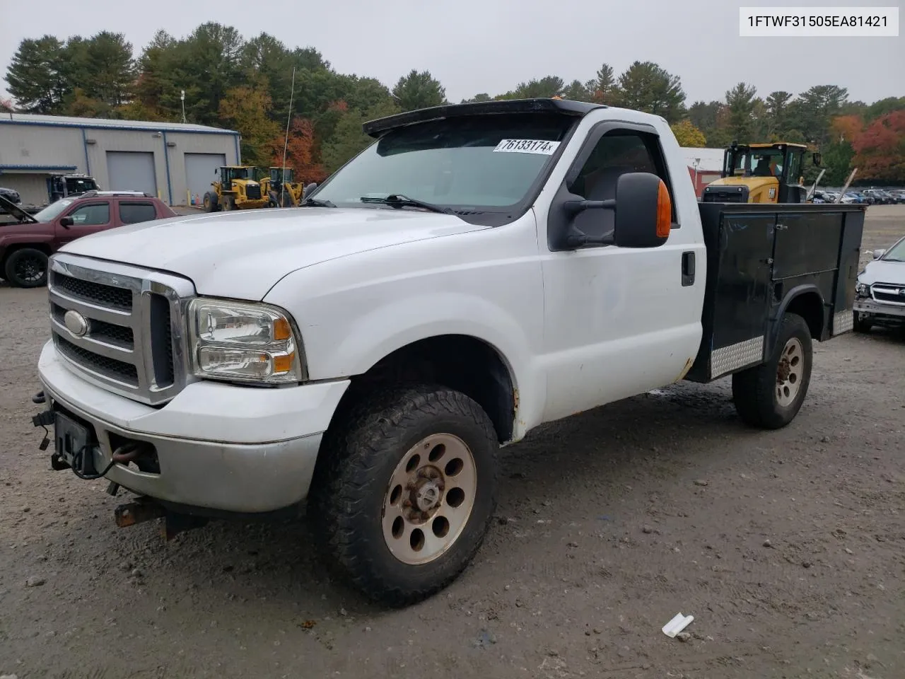 2005 Ford F350 Srw Super Duty VIN: 1FTWF31505EA81421 Lot: 76133174