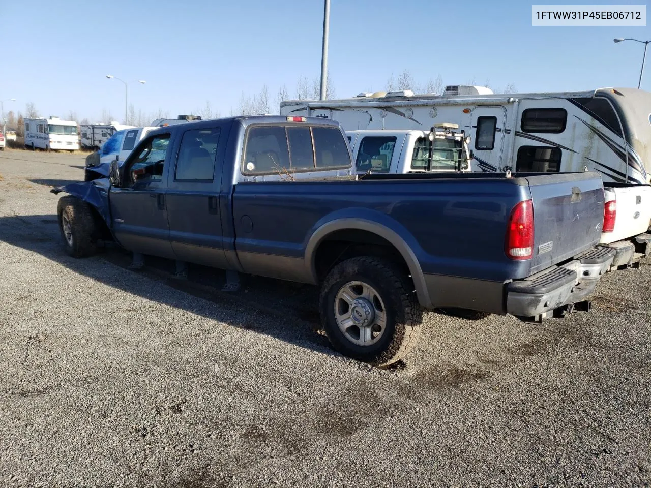 2005 Ford F350 Srw Super Duty VIN: 1FTWW31P45EB06712 Lot: 76608044