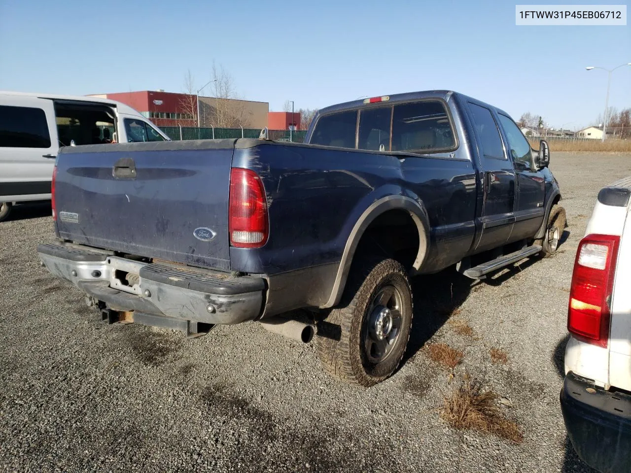 2005 Ford F350 Srw Super Duty VIN: 1FTWW31P45EB06712 Lot: 76608044