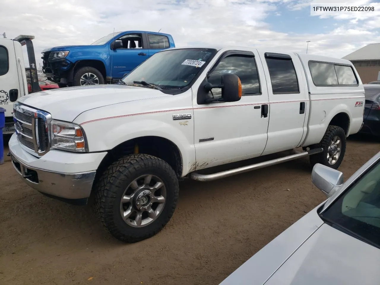 2005 Ford F350 Srw Super Duty VIN: 1FTWW31P75ED22098 Lot: 77028724