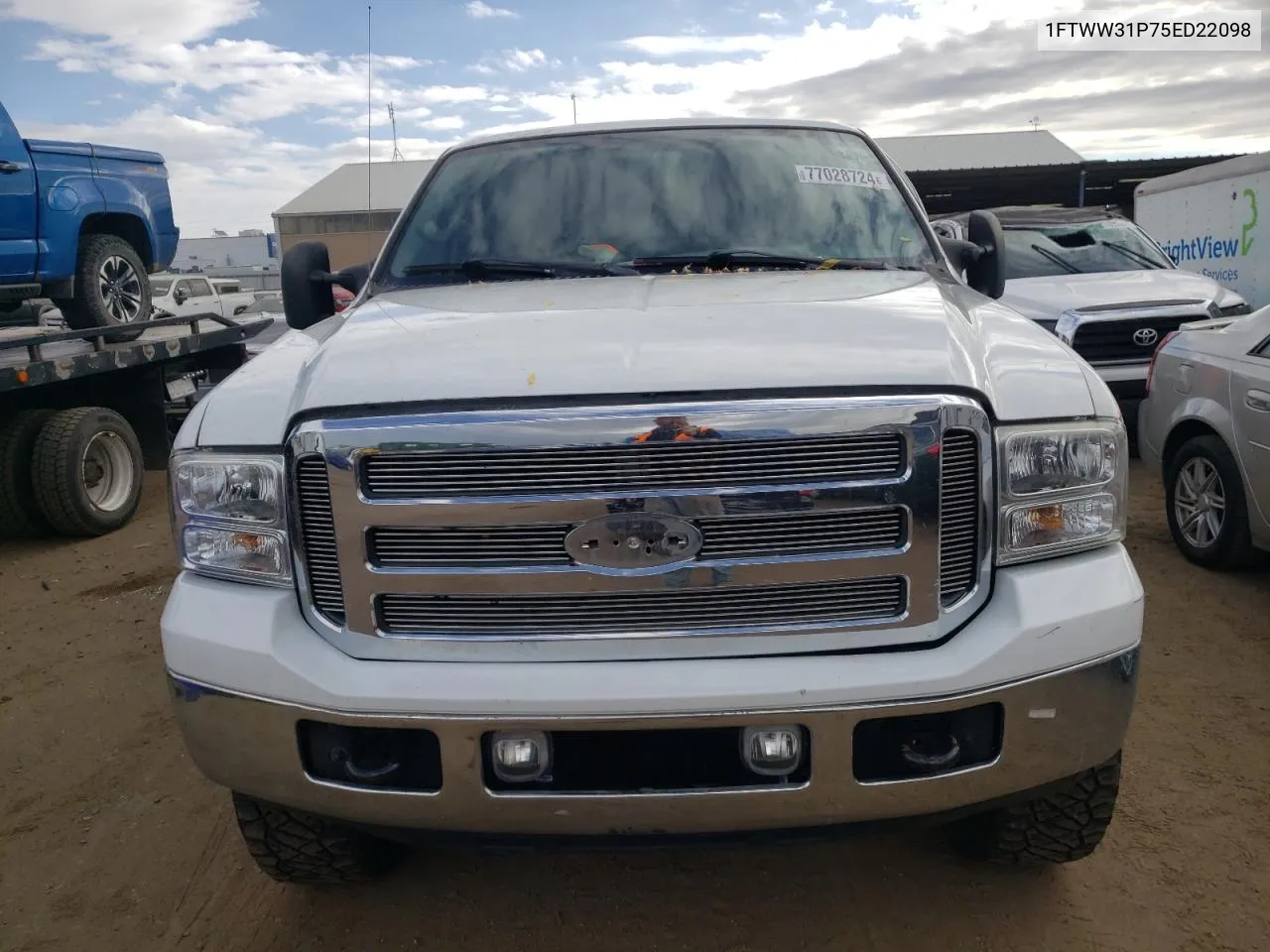 2005 Ford F350 Srw Super Duty VIN: 1FTWW31P75ED22098 Lot: 77028724