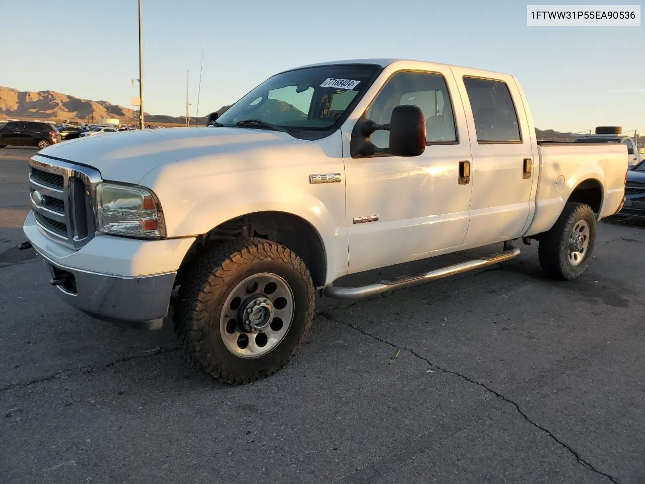 2005 Ford F350 Srw Super Duty VIN: 1FTWW31P55EA90536 Lot: 77168404