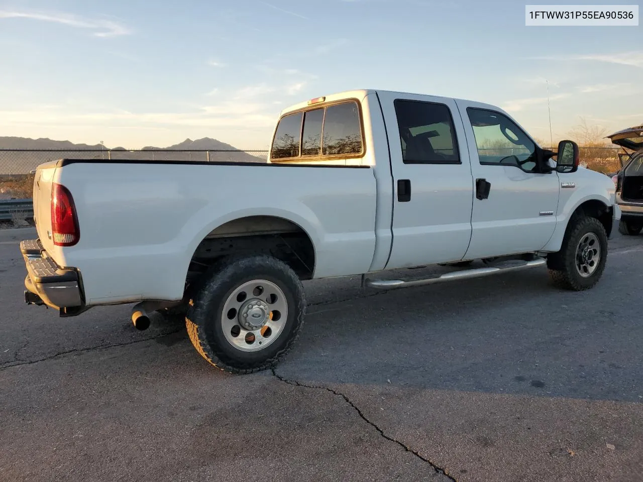 2005 Ford F350 Srw Super Duty VIN: 1FTWW31P55EA90536 Lot: 77168404