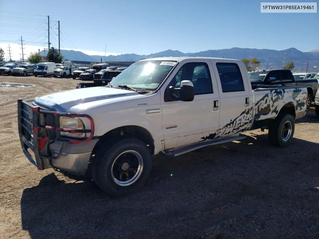 2005 Ford F350 Srw Super Duty VIN: 1FTWW31P85EA19461 Lot: 79070554