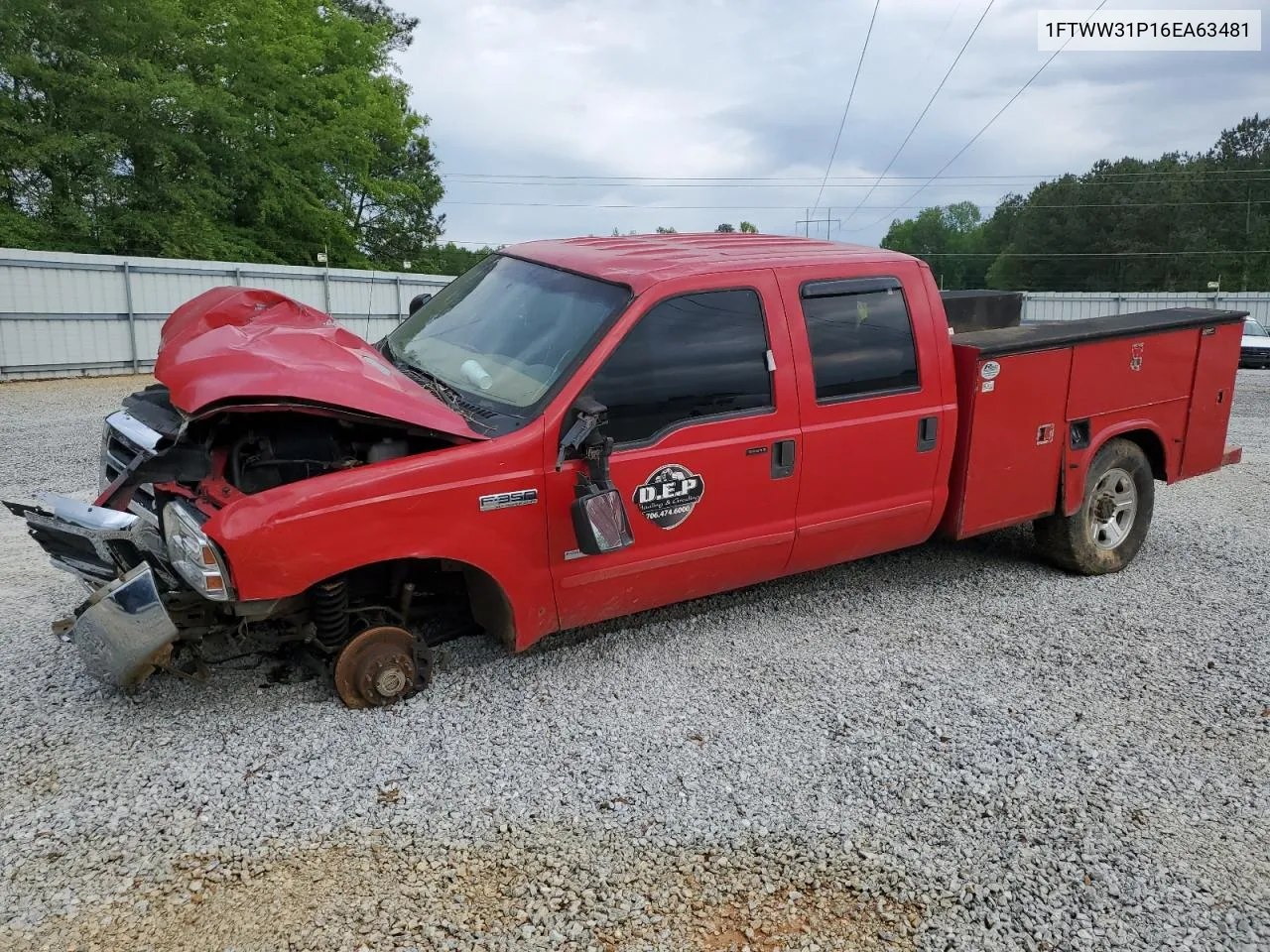 2006 Ford F350 Srw Super Duty VIN: 1FTWW31P16EA63481 Lot: 50486154