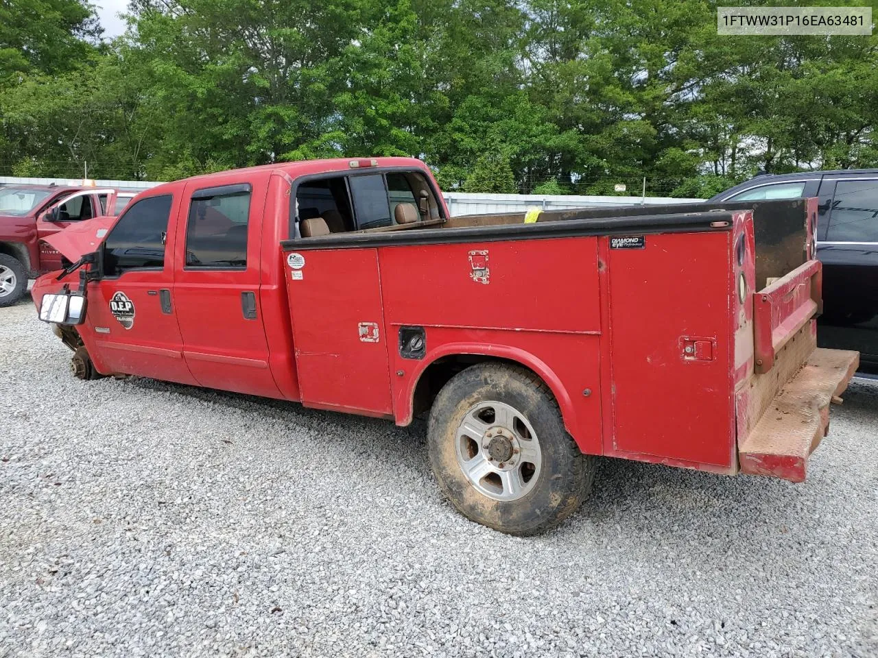 2006 Ford F350 Srw Super Duty VIN: 1FTWW31P16EA63481 Lot: 50486154