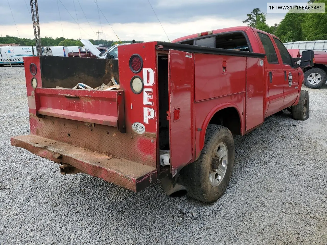 2006 Ford F350 Srw Super Duty VIN: 1FTWW31P16EA63481 Lot: 50486154