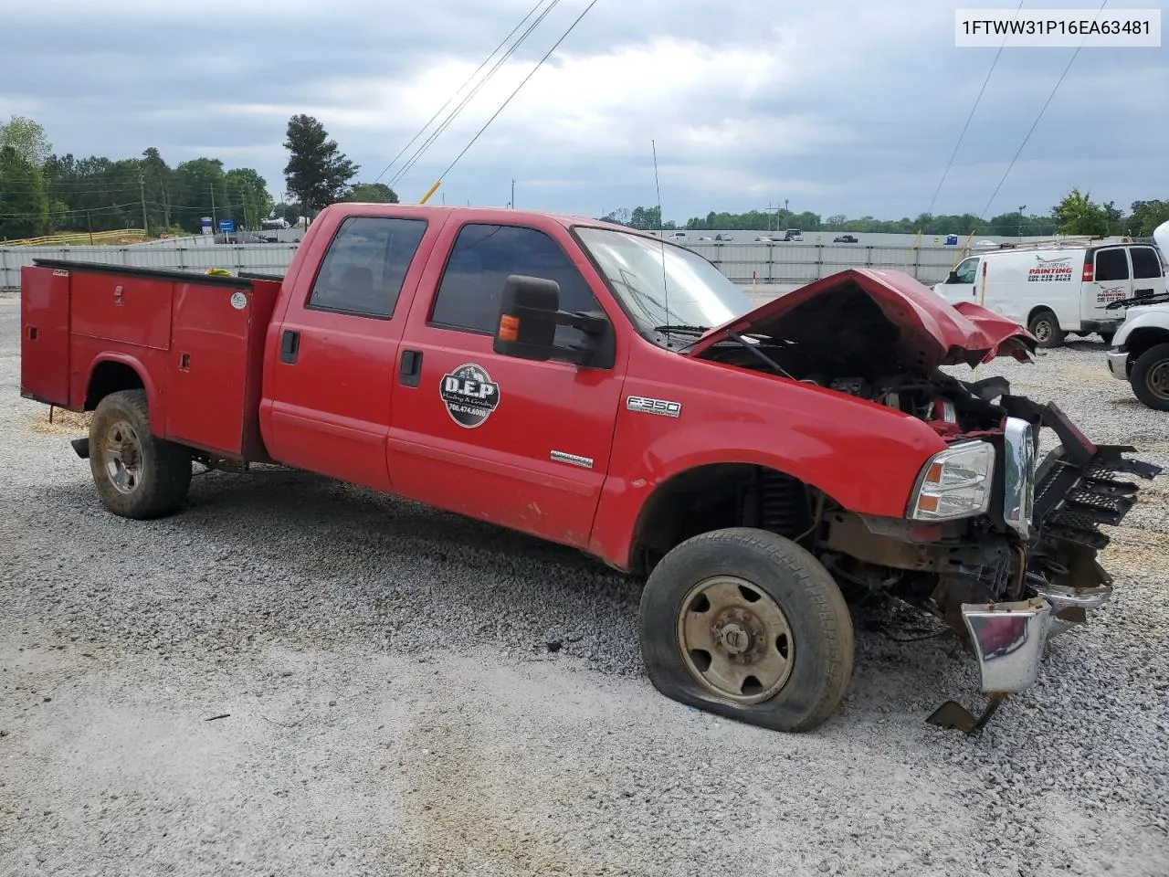 2006 Ford F350 Srw Super Duty VIN: 1FTWW31P16EA63481 Lot: 50486154