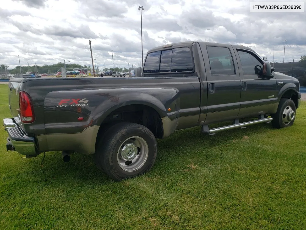 2006 Ford F350 Super Duty VIN: 1FTWW33P86ED38390 Lot: 57286454