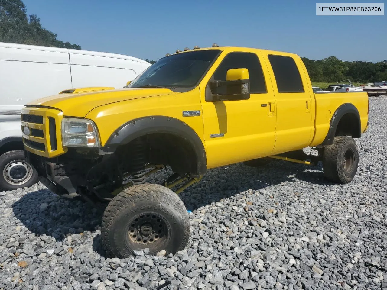 2006 Ford F350 Srw Super Duty VIN: 1FTWW31P86EB63206 Lot: 66371264