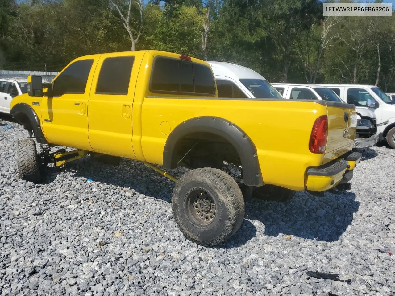 2006 Ford F350 Srw Super Duty VIN: 1FTWW31P86EB63206 Lot: 66371264