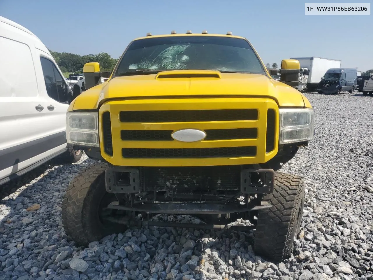 2006 Ford F350 Srw Super Duty VIN: 1FTWW31P86EB63206 Lot: 66371264