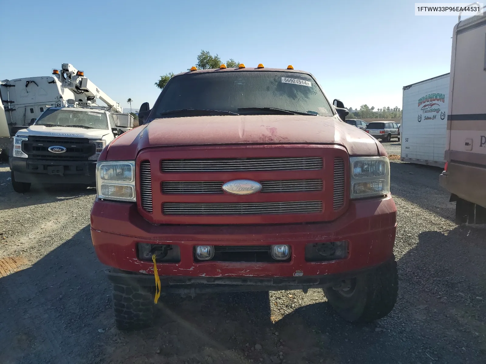 2006 Ford F350 Super Duty VIN: 1FTWW33P96EA44531 Lot: 66924514