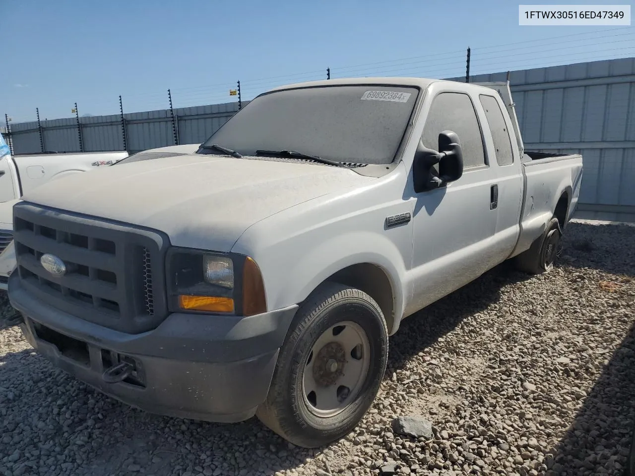 2006 Ford F350 Srw Super Duty VIN: 1FTWX30516ED47349 Lot: 69892384