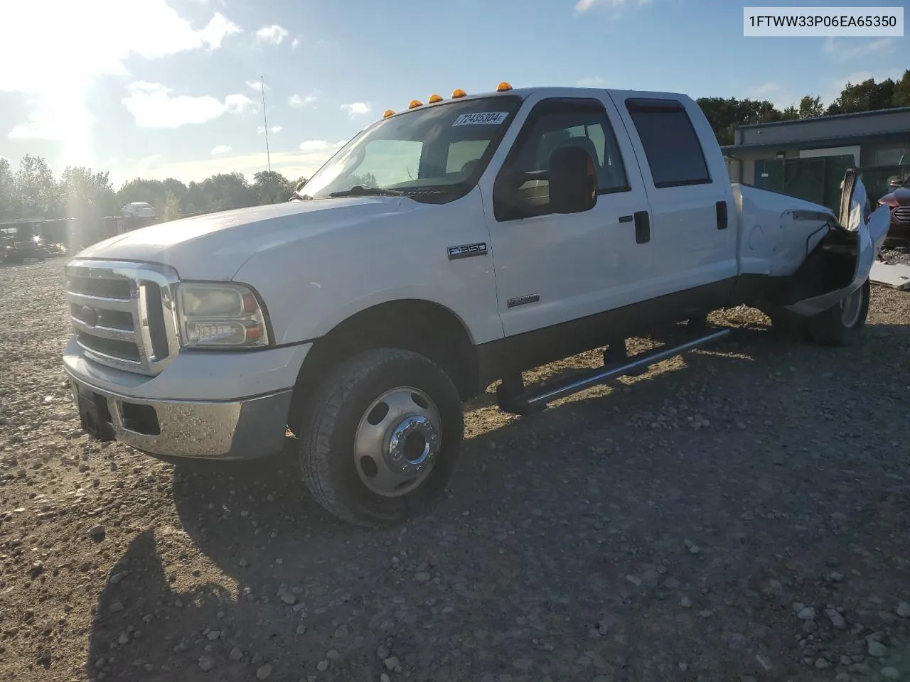 2006 Ford F350 Super Duty VIN: 1FTWW33P06EA65350 Lot: 72435304