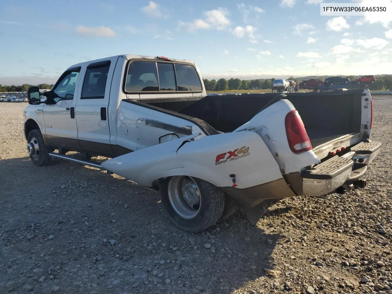 2006 Ford F350 Super Duty VIN: 1FTWW33P06EA65350 Lot: 72435304