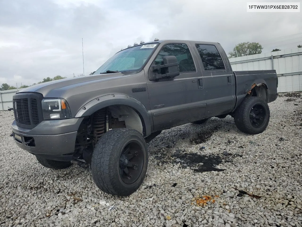 2006 Ford F350 Srw Super Duty VIN: 1FTWW31PX6EB28702 Lot: 73180234