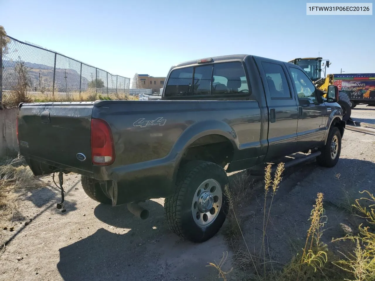 2006 Ford F350 Srw Super Duty VIN: 1FTWW31P06EC20126 Lot: 73207534