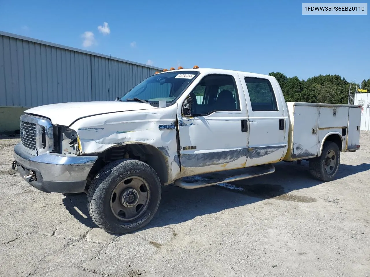 2006 Ford F350 Srw Super Duty VIN: 1FDWW35P36EB20110 Lot: 73274324