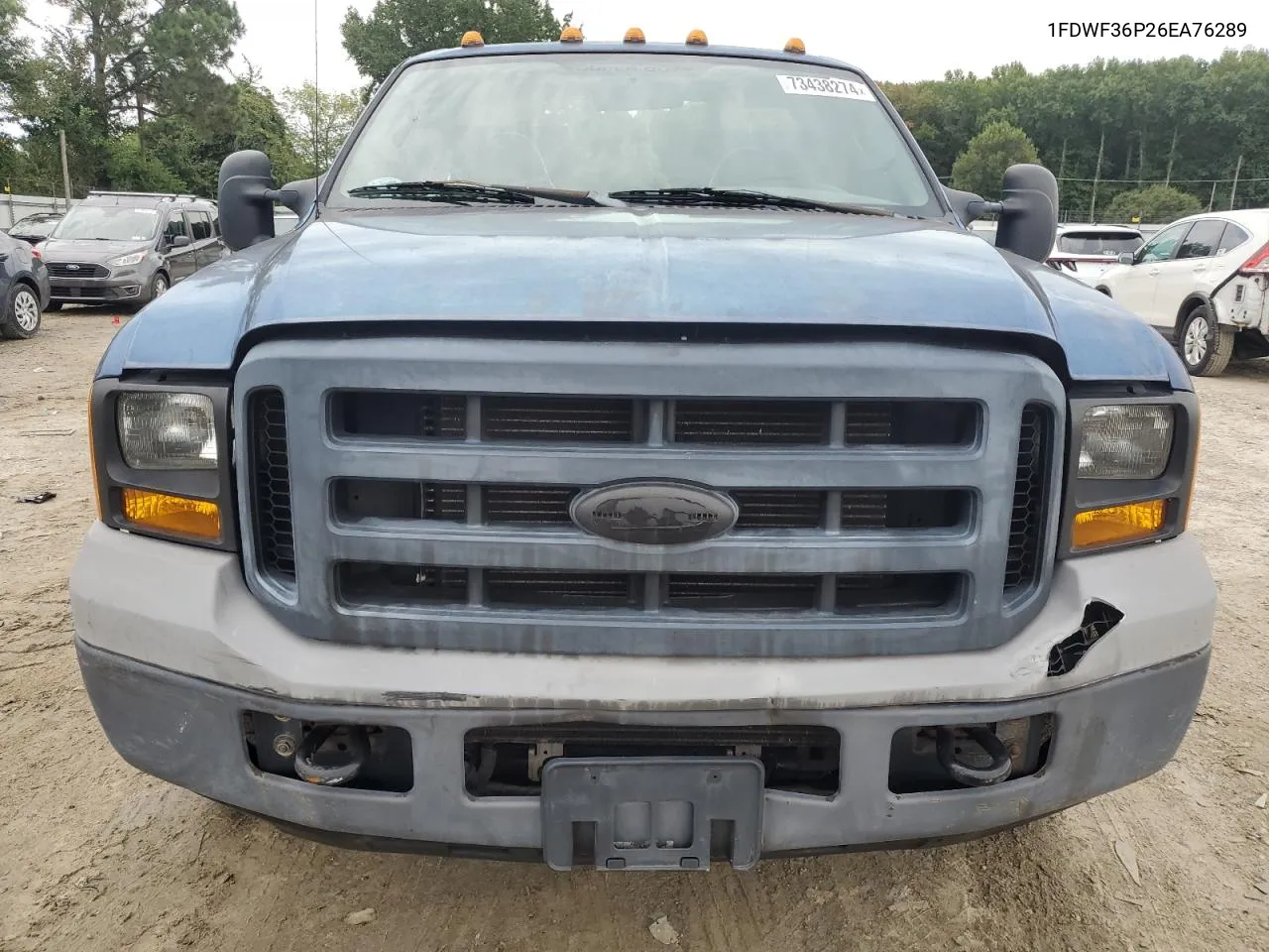 2006 Ford F350 Super Duty VIN: 1FDWF36P26EA76289 Lot: 73438274