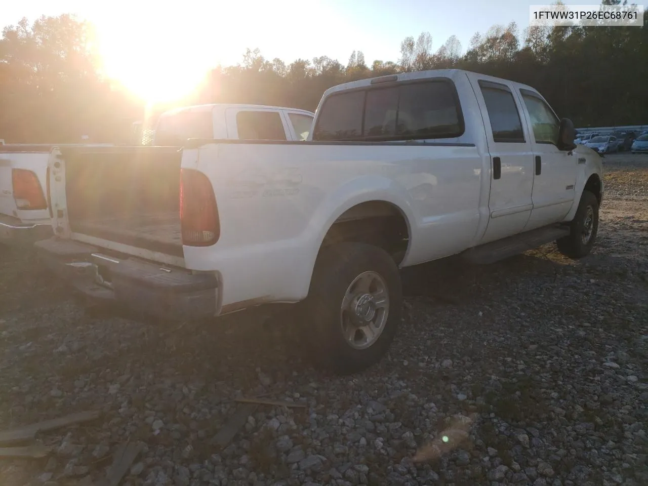 2006 Ford F350 Srw Super Duty VIN: 1FTWW31P26EC68761 Lot: 74614924