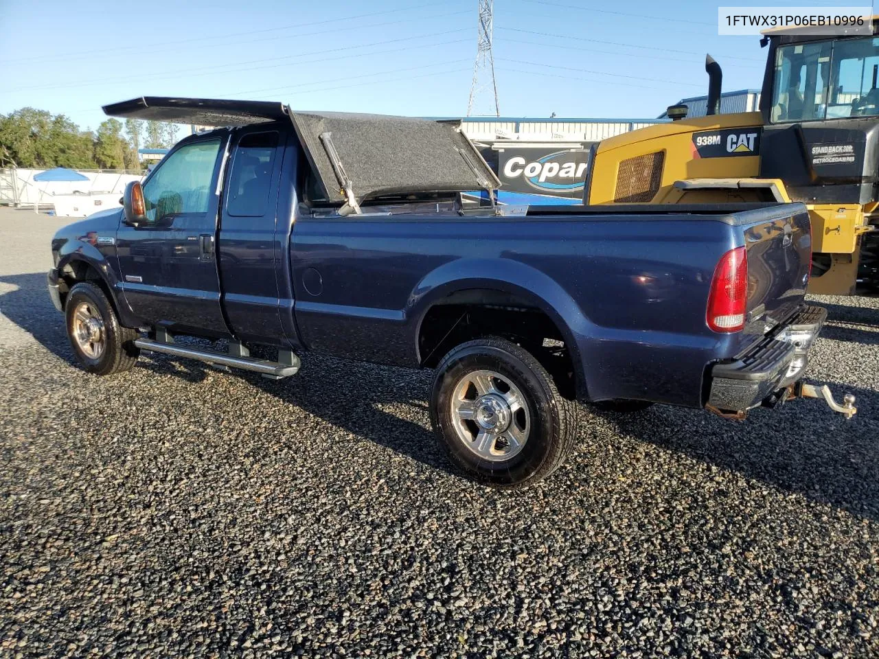 2006 Ford F350 Srw Super Duty VIN: 1FTWX31P06EB10996 Lot: 74663794